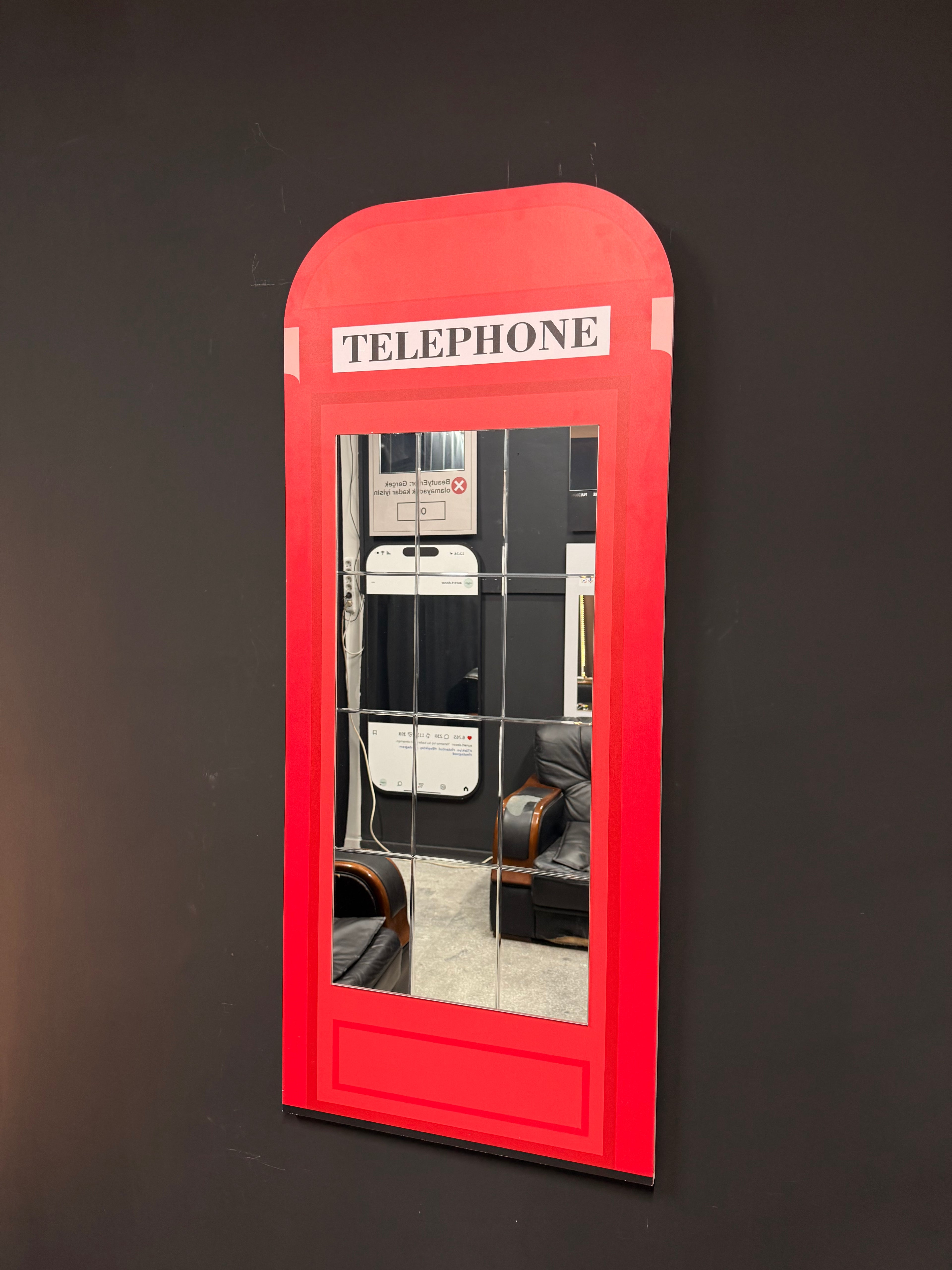 TELEPHONE kulübesi dekoratif ayna