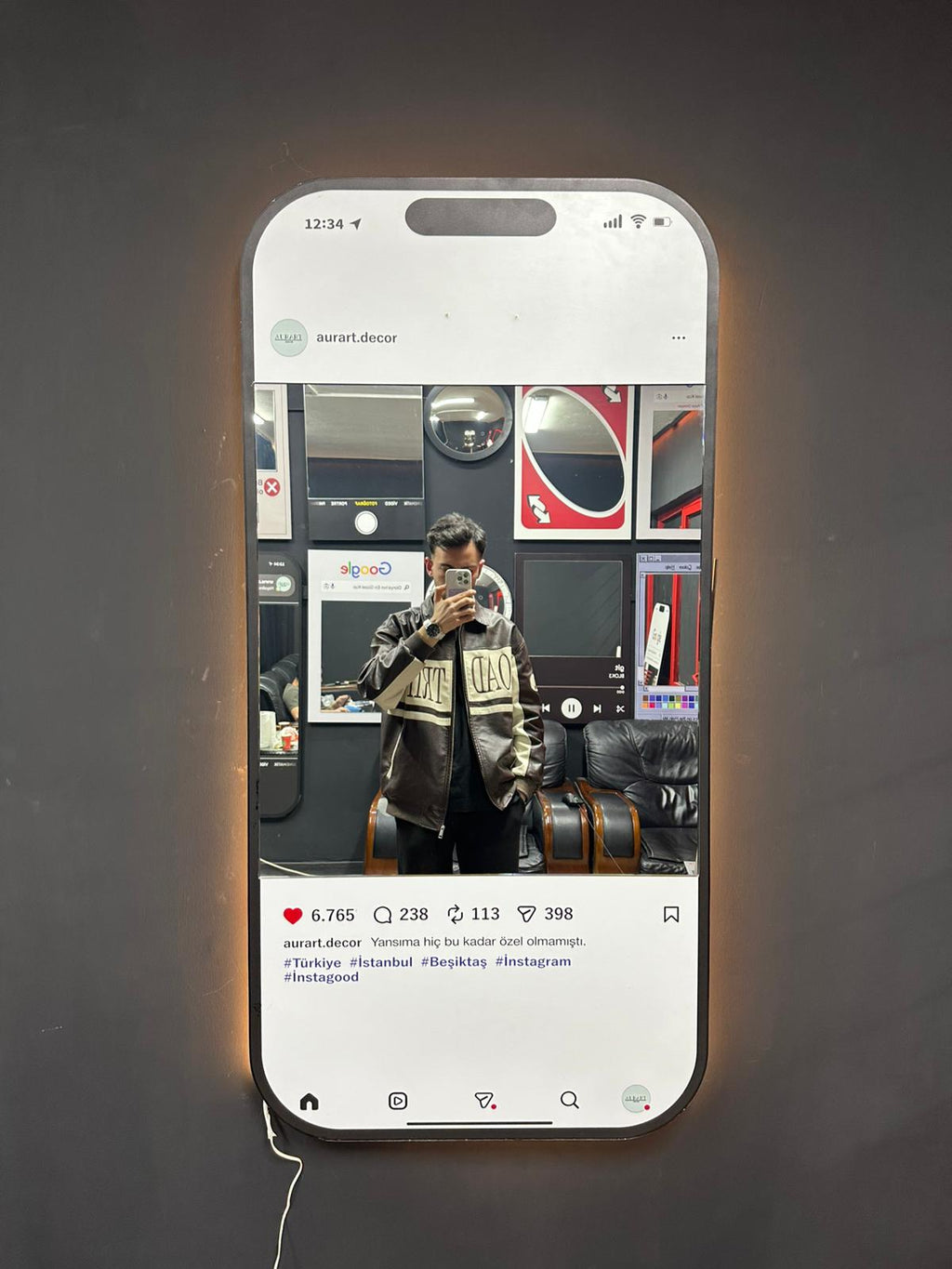 Instagram Kişiselleştirilebilir Ayna