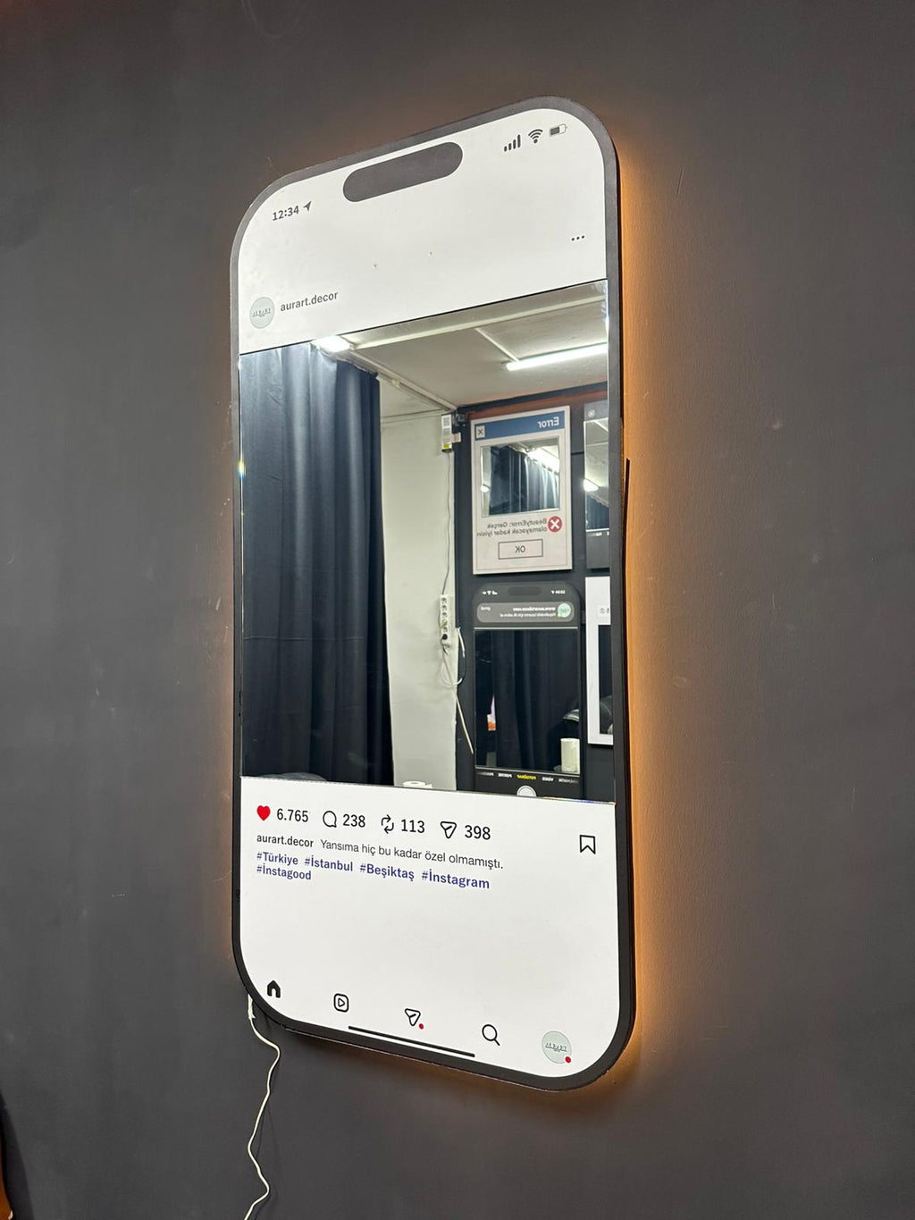 Instagram Kişiselleştirilebilir Ayna