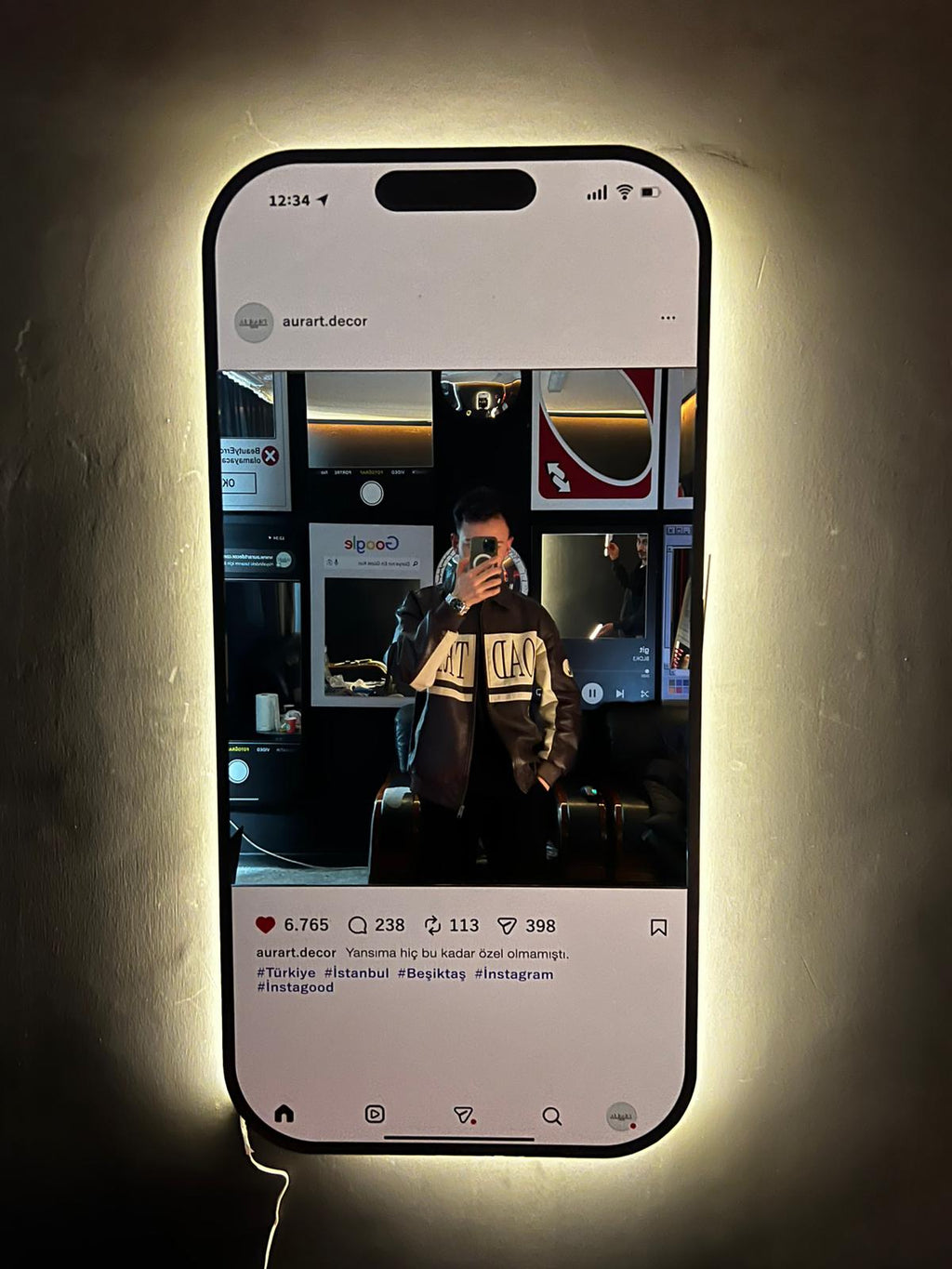 Instagram Kişiselleştirilebilir Ayna