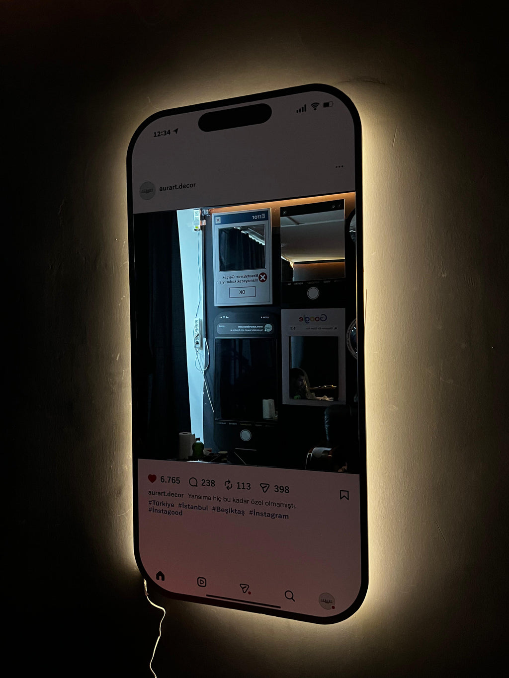 Instagram Kişiselleştirilebilir Ayna