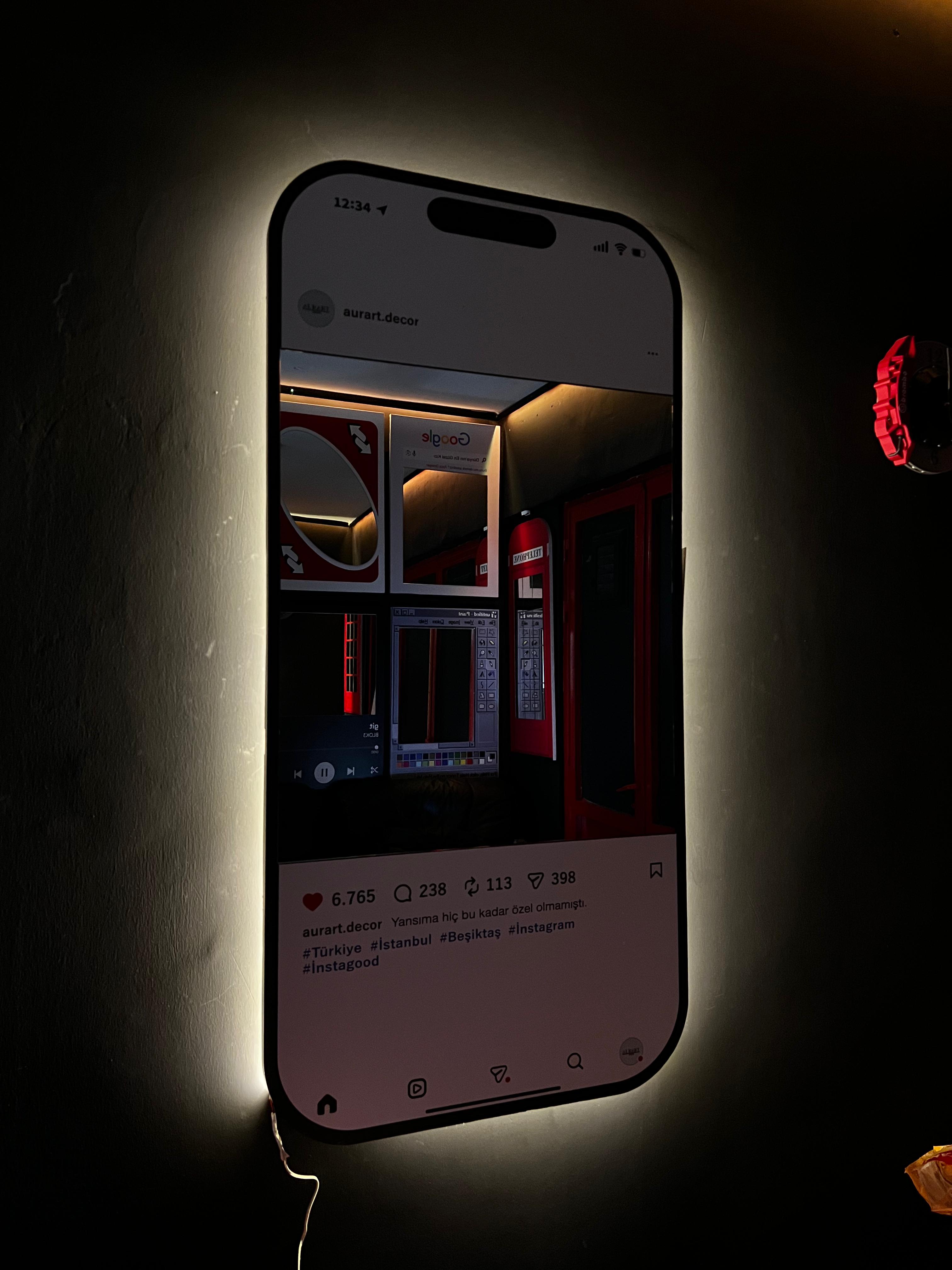 Instagram Kişiselleştirilebilir Ayna