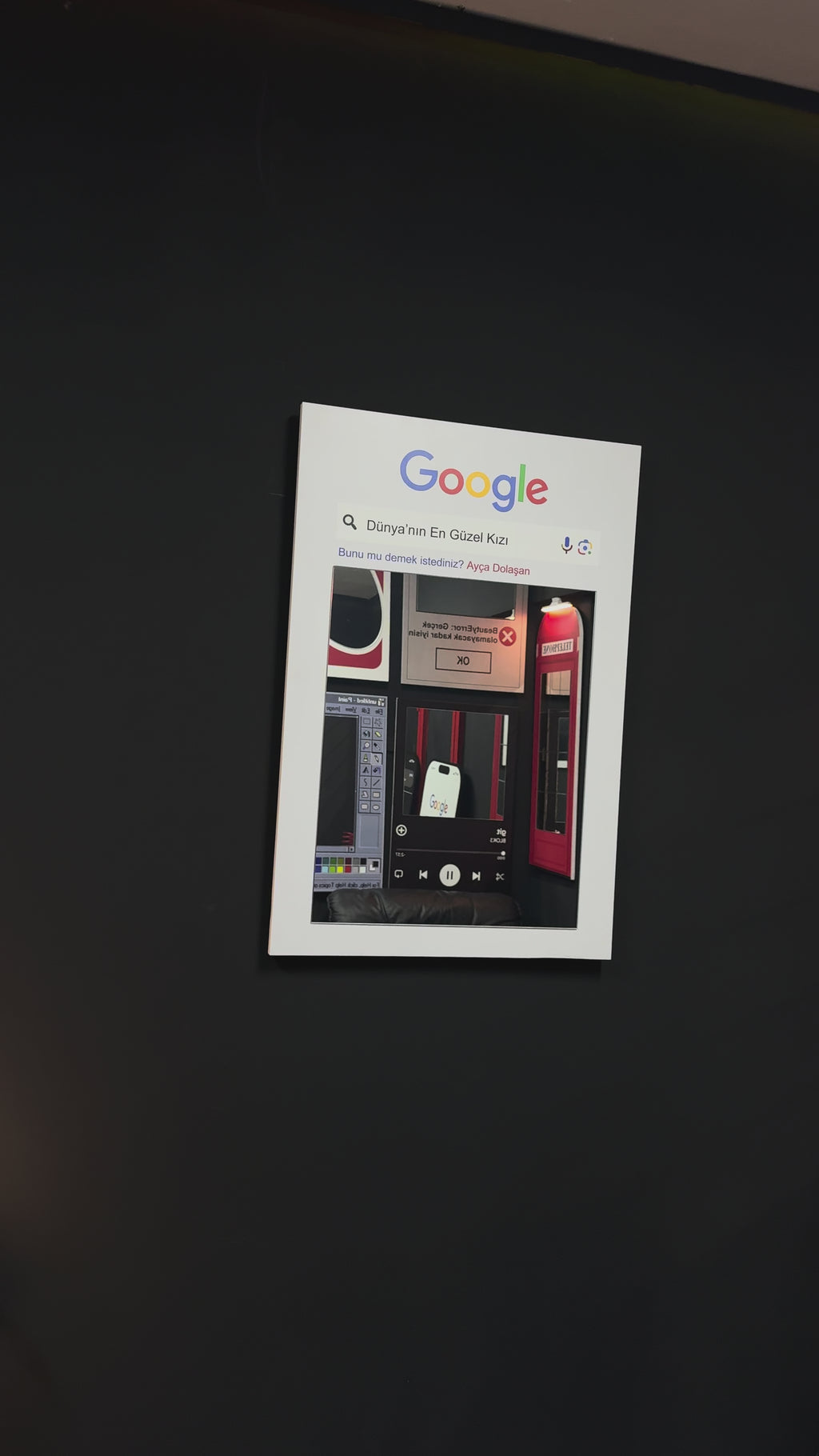 Google Kişiselleştirilebilir Ayna