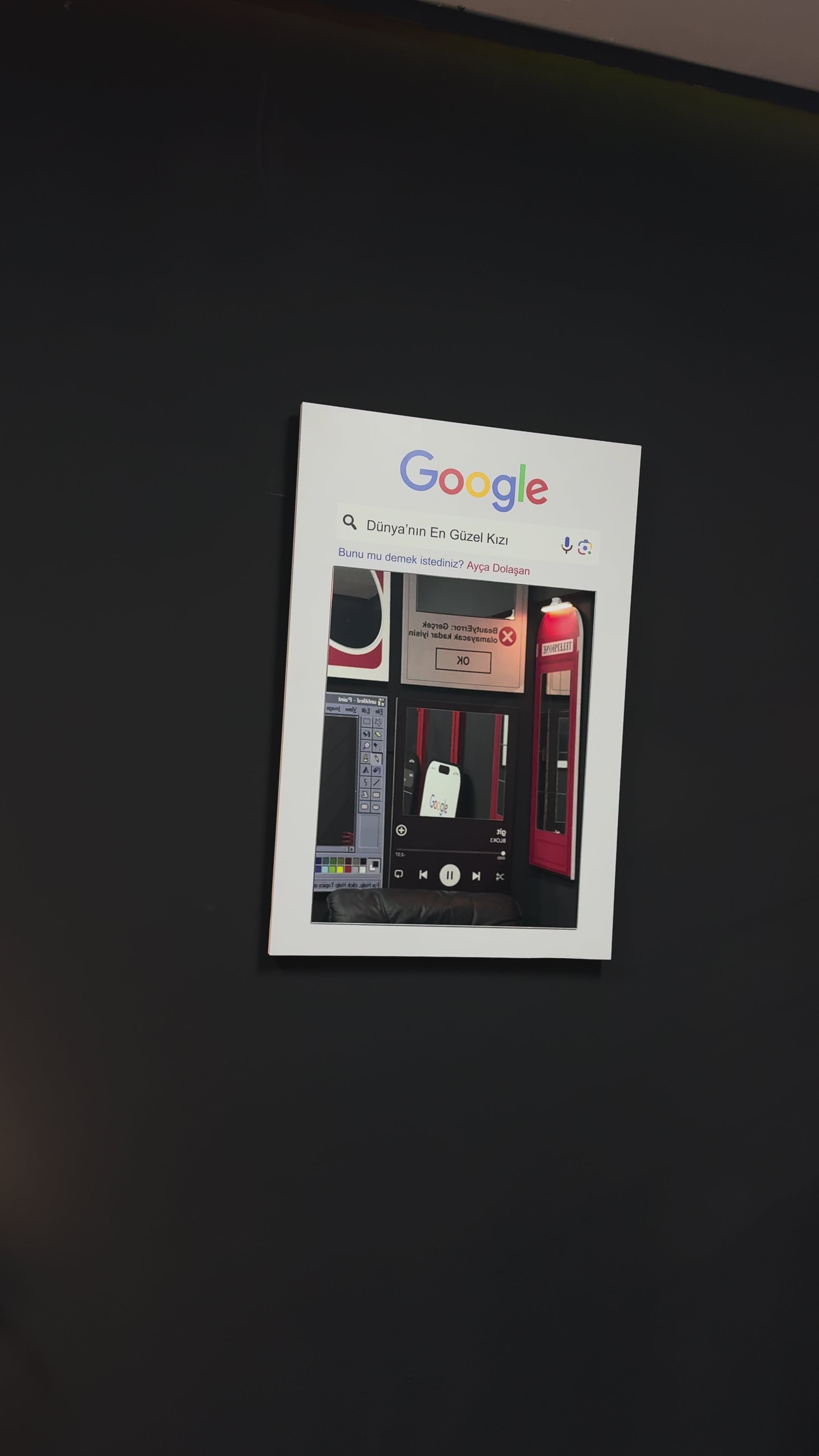 Google Kişiselleştirilebilir Ayna