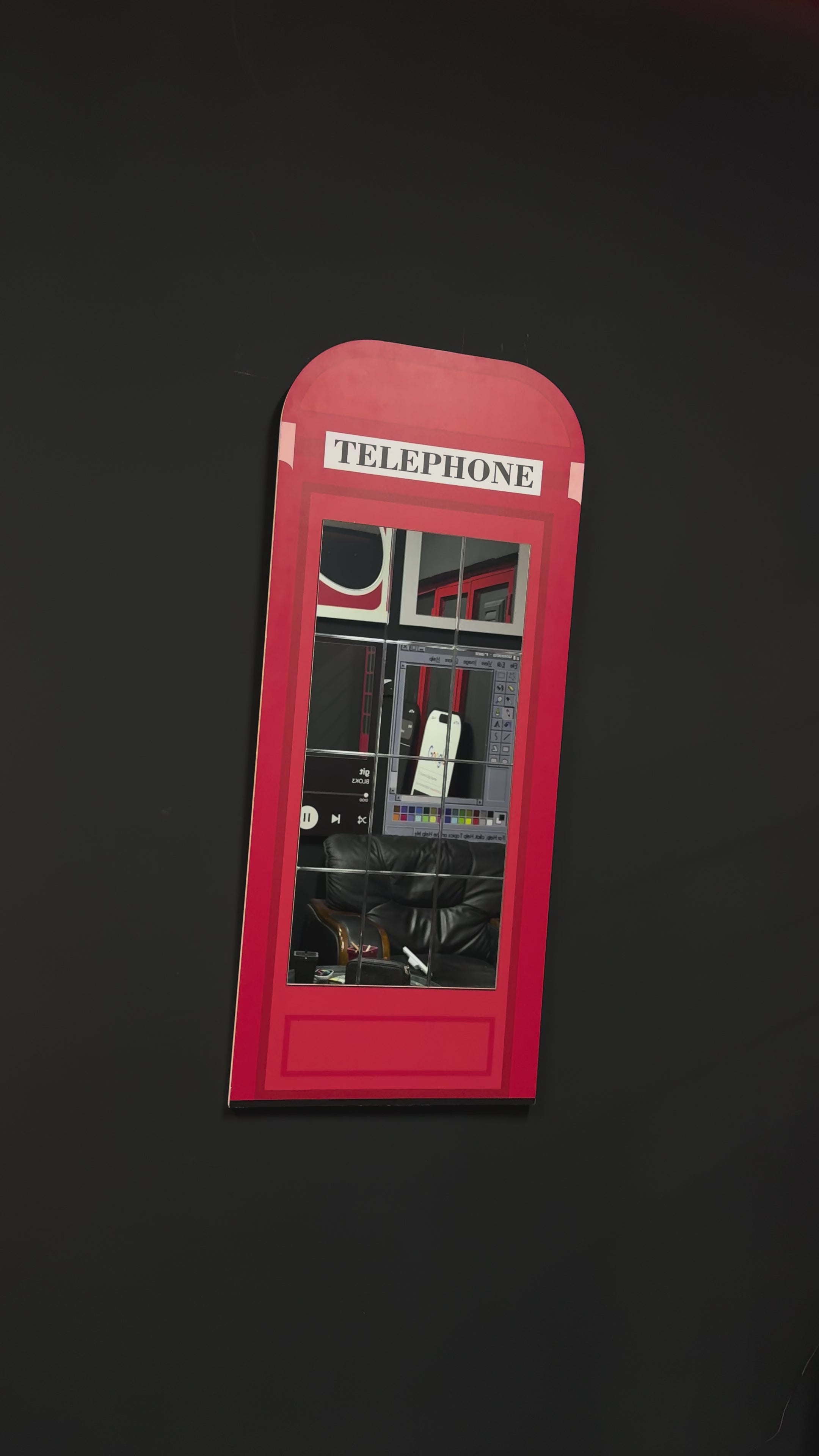 TELEPHONE kulübesi dekoratif ayna